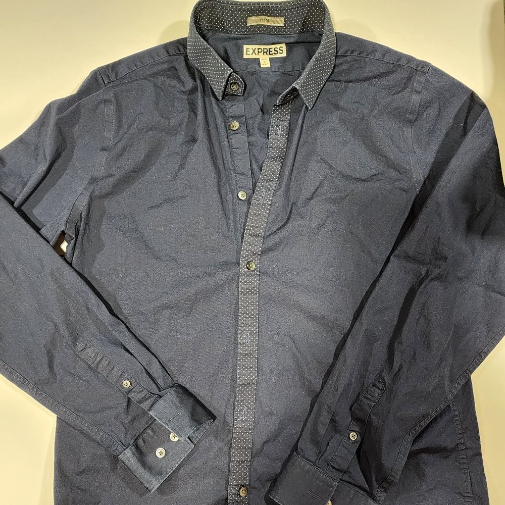 Express Navy Dress Shirt
